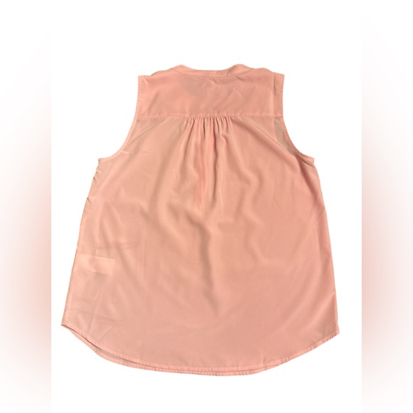 J Crew Factory women’s Sleeveless V-neck popover top pink Size XS NWT - Picture 2 of 5